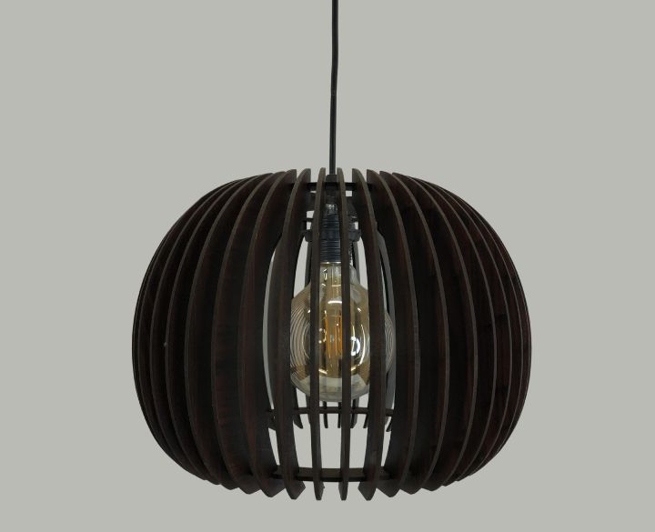 Goldstar LED Hanging Light Wood Globe (HL37) With E27 Holder -1